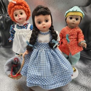 Charming Blue and White Checkered Doll